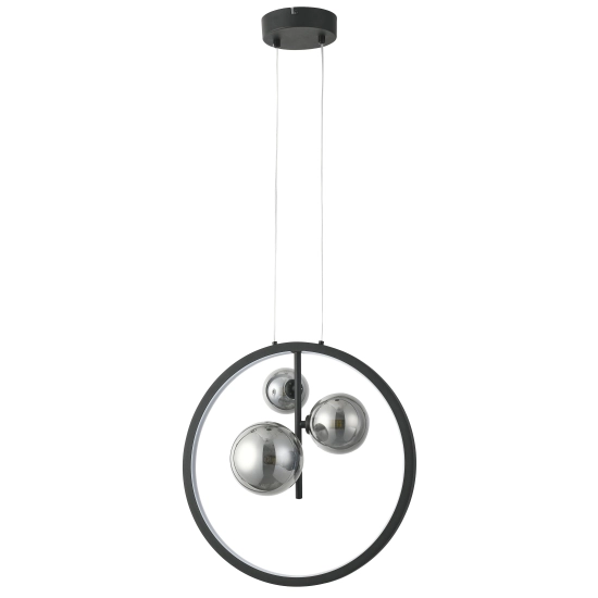 Omaha Lampa wisząca czarna LED+G9 20W 4000K 1600lm 339503-30 REALITY